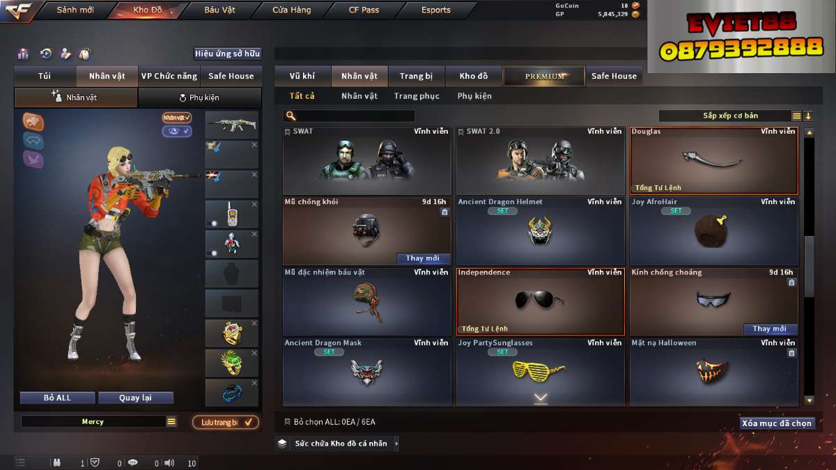 shop acc cf uy tin gia re